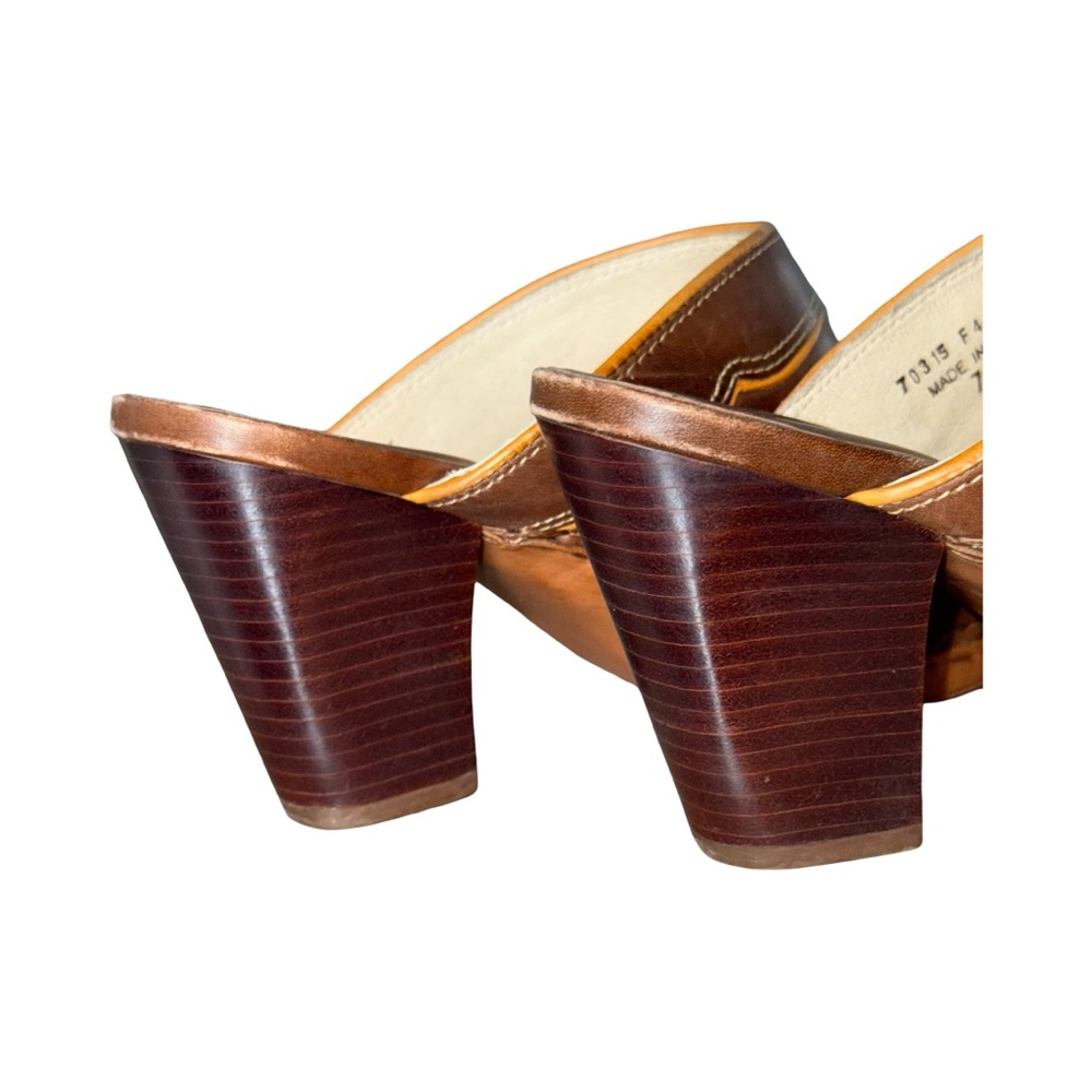 Rare Vintage Frye Phoenix Western Mules - Picture 13 of 13